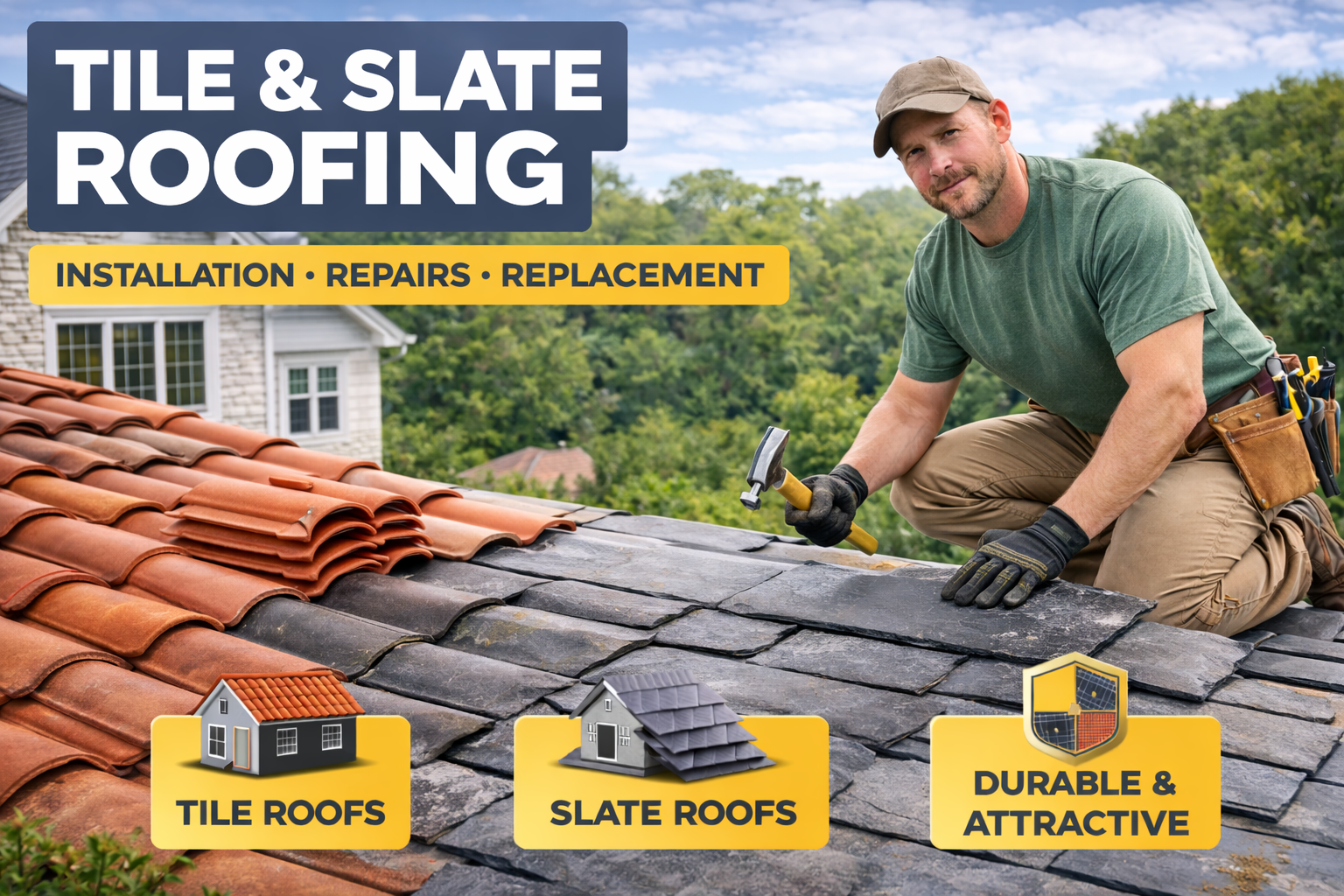 Tile roofing